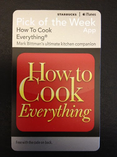 Starbucks iTunes Pick of the Week - How to Cook Everything [app]