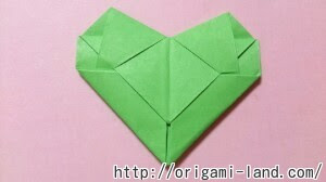 折り紙 ハートの便箋 びんせん の折り方