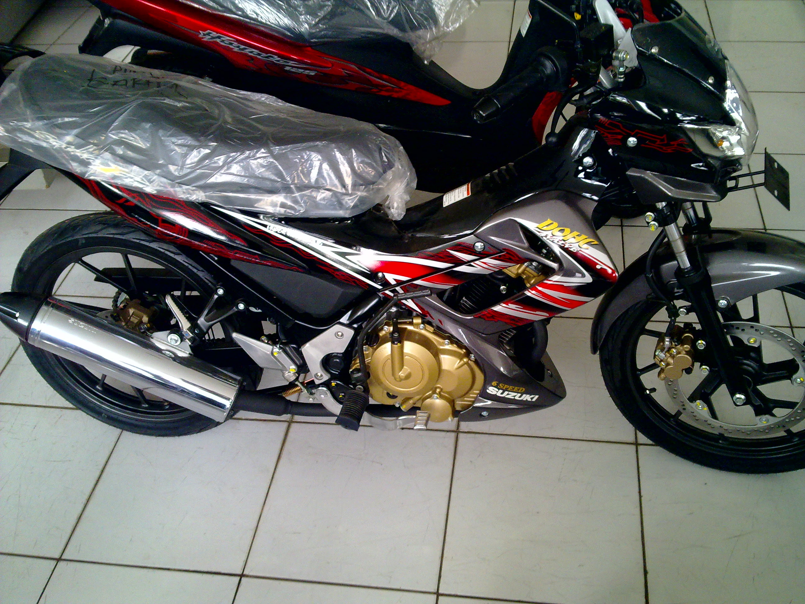 Modifikasi Satria Fu Hijau Putih Images