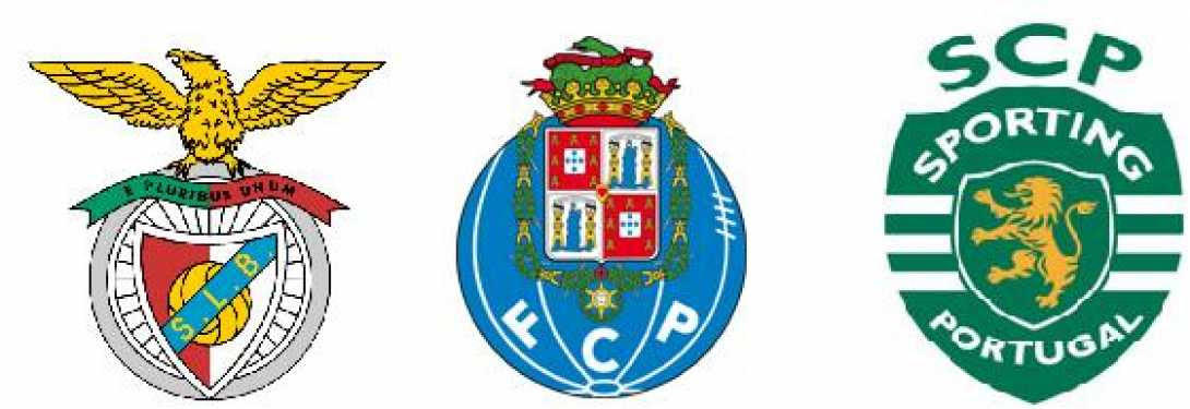 Resultado de imagem para Símbolos dos 3 grandes do futebol português