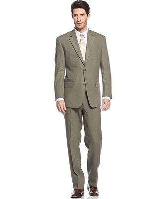 Michael Michael Kors Linen Suit Olive Twill - Suits & Suit Separates ...