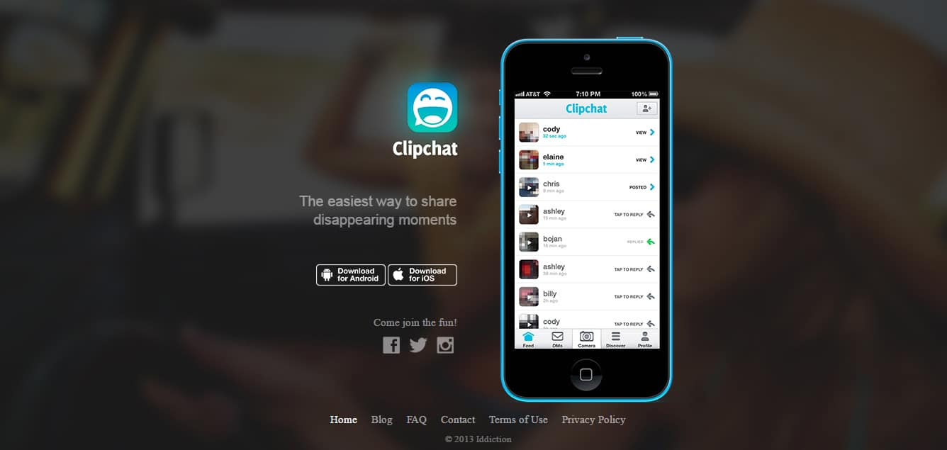 Clipchat App Website