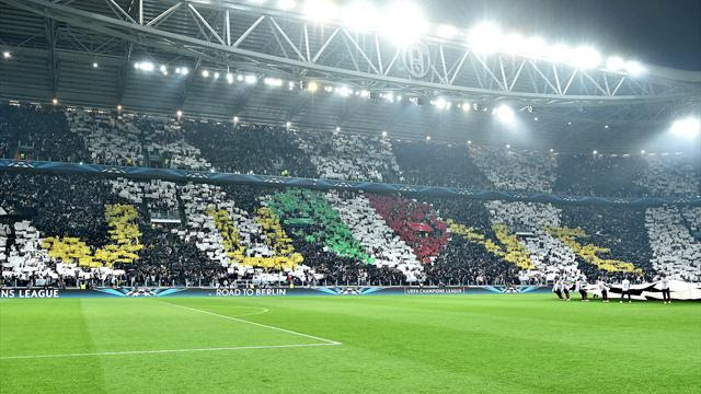 Juventus Monaco le superbe tifo des supporters turinois Juventus Monaco le superbe tifo des supporters turinois