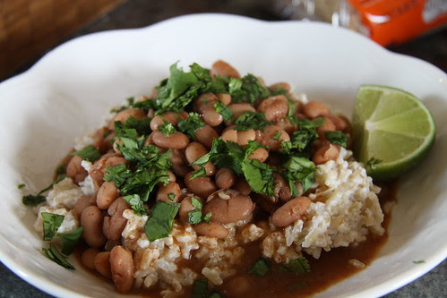 Panamanian Pinto Beans with coconut rice