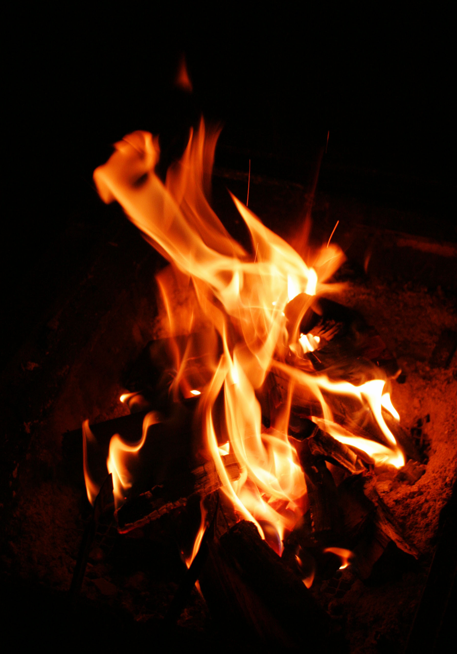 ゆんフリー写真素材集 No 1146 迸る炎 日本 長野