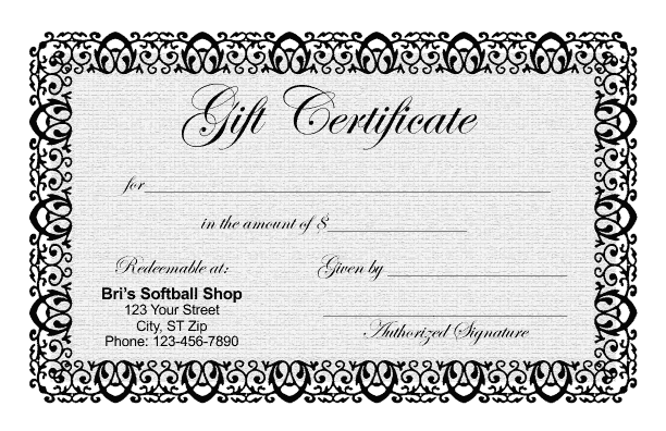 Gift Certificate Templates