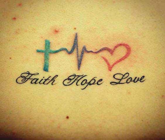45 Perfectly Cute Faith Hope Love Tattoos And Designs With Best Placement