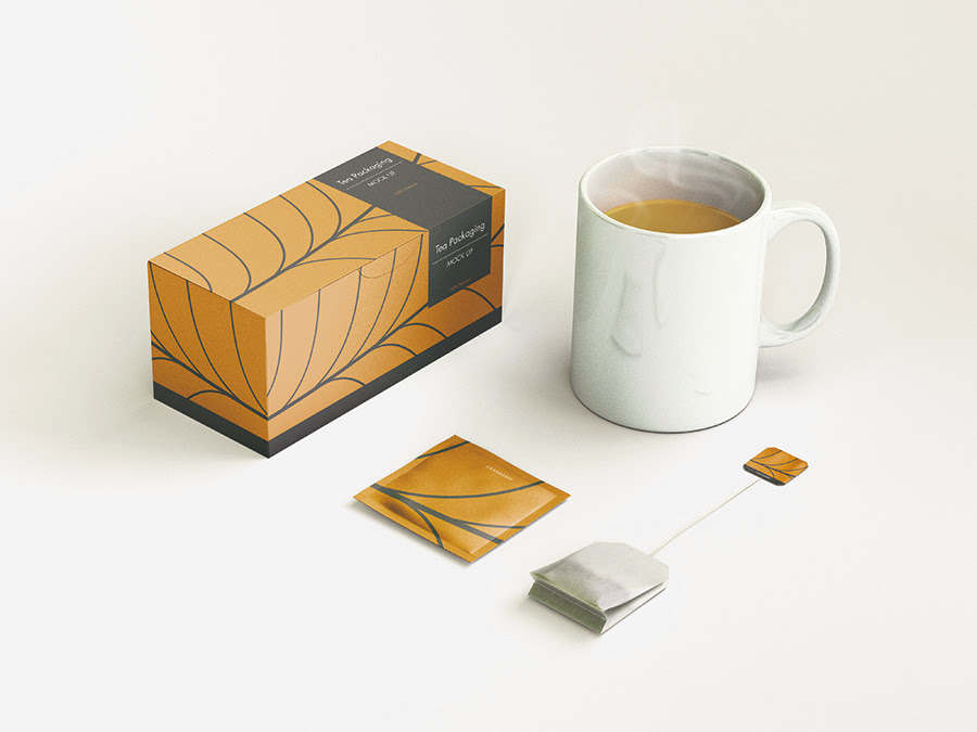 Download Tea Packaging Mock Ups - Premium and Free Mockups for your ...