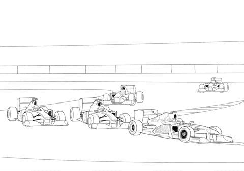 Formula 1 Racen Kleurplaat Gratis Kleurplaten Printen