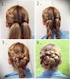 Hairstyles Step By Step For Short Hair - 60 Easy Step by Step Hair Tutorials for Long, Medium,Short ... : Part medium length hair into three sections and tie each of them in ponytails using hair bands.