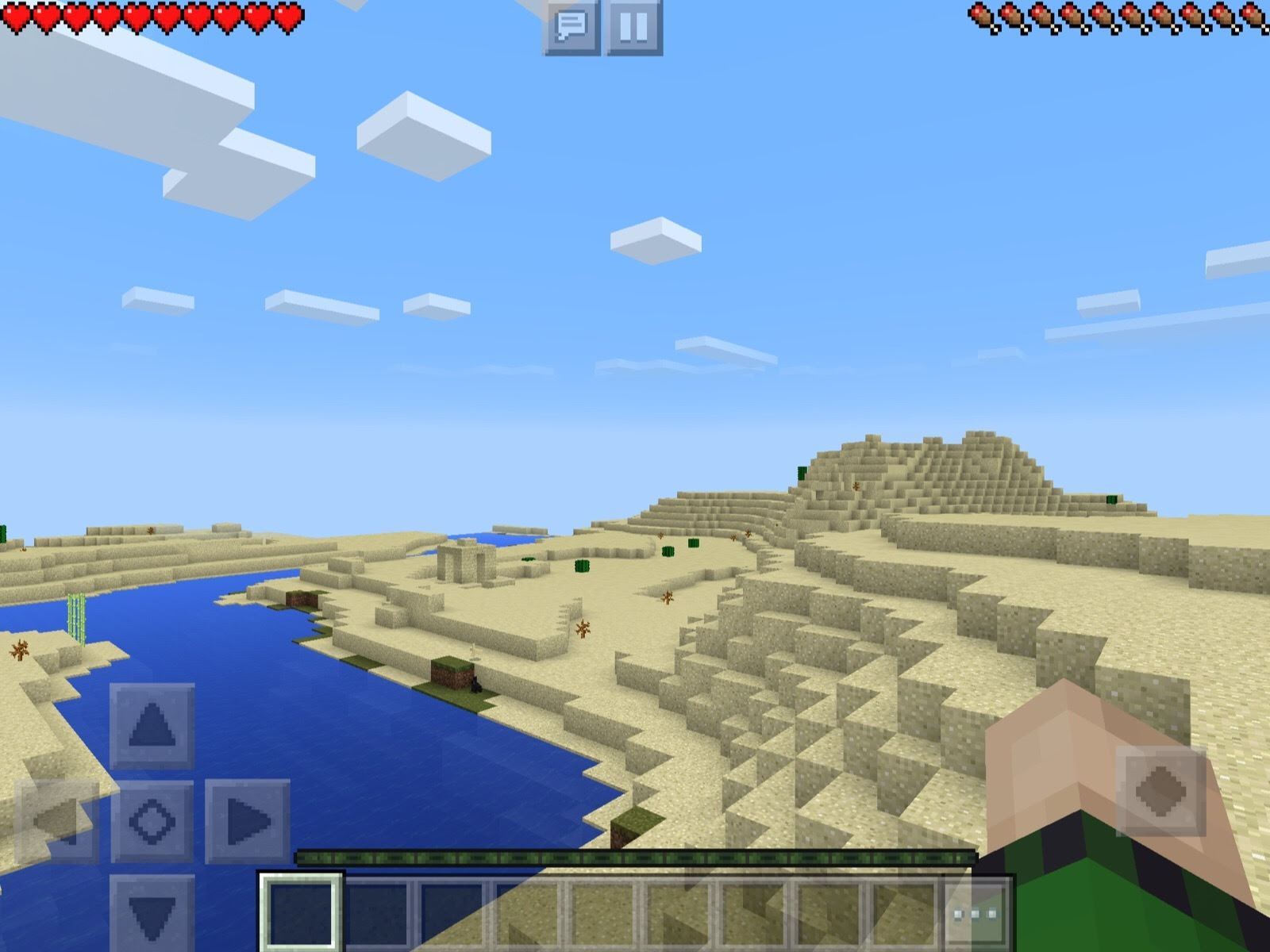 ピラミッドの地下にはお宝がたくさん マイクラpeおもしろシード値探検記