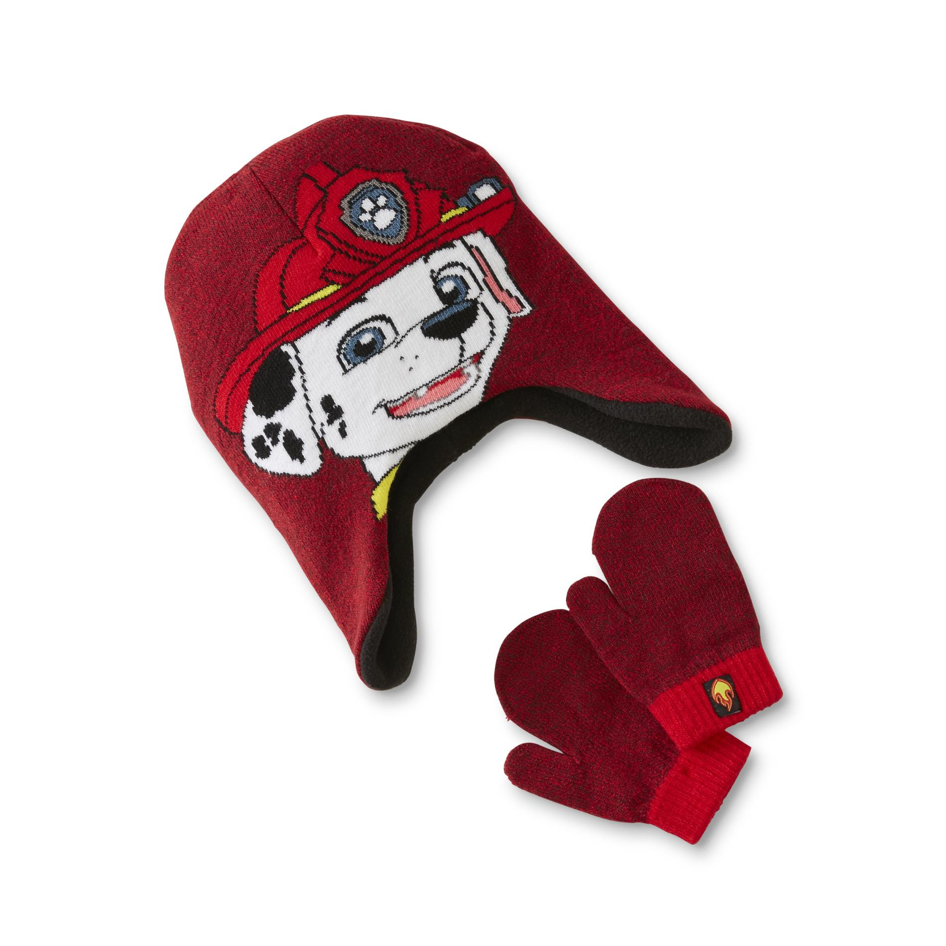 Nickelodeon PAW Patrol Boys' Winter Hat & Mittens - Marshall