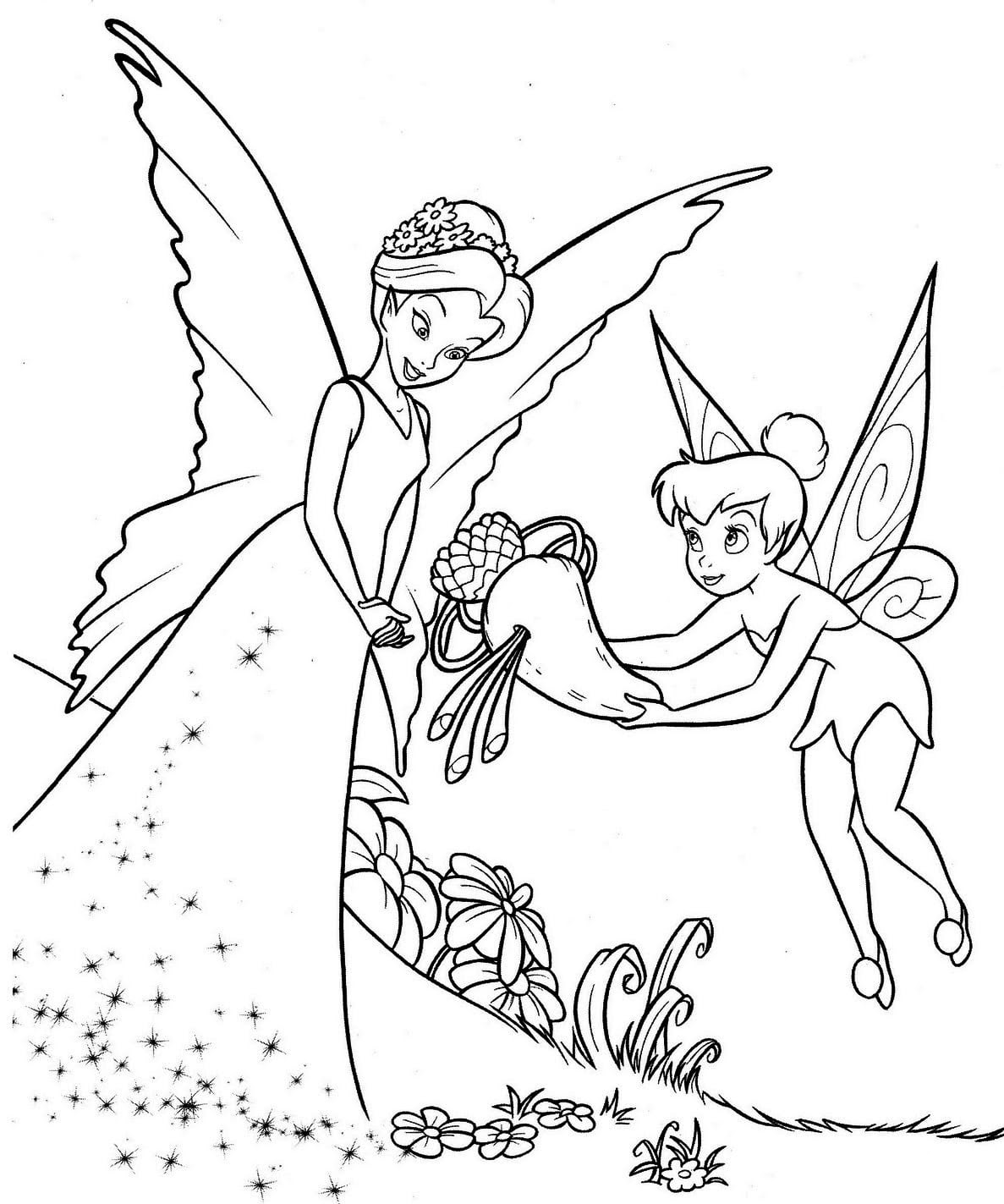 Desenhos Fadas Para Colorir