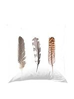 Good Morning! Funda De Cojín Feathers (Blanco)