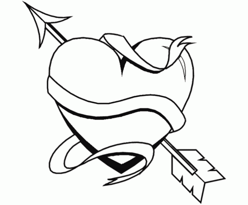 Drawings Of Hearts With Banners - Cliparts.co