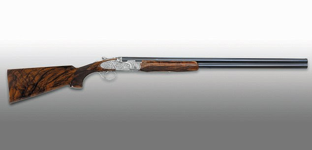 Despite being threatened with chainsaws and knives, police confiscated Mrs St Clair Pearce's shotgun (file picture)