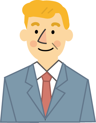 外国の男性 外人 ビジネス イラスト無料素材