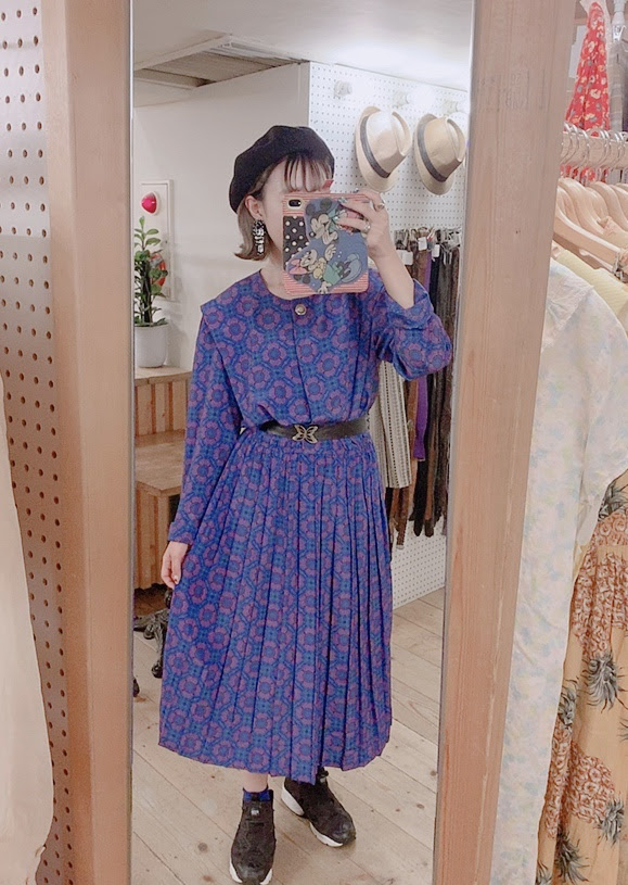 レトロワンピースコーデ スリースター京都 Three Star Kyoto