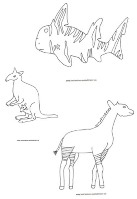 malvorlagen ausmalbilder tiere australien ausmalbilder