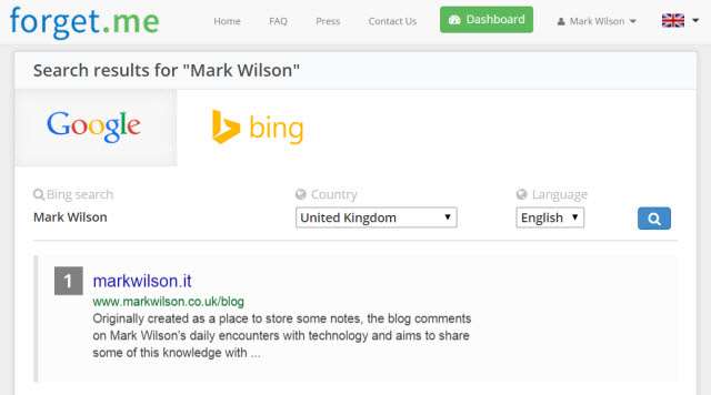 Forget.me now handles right to be forgotten' requests for Bing as well as Google
