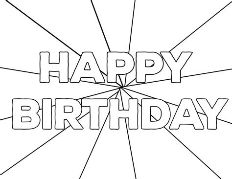  free printable happy birthday coloring pages paper trail design