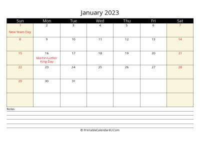 Hundreds of free calendar templates in over 55+ styles for you to print on demand. january 2023 calendar templates