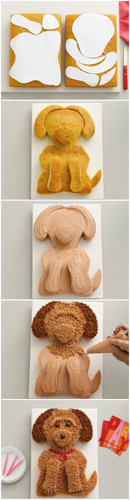 Golden Doodle Dog Cake