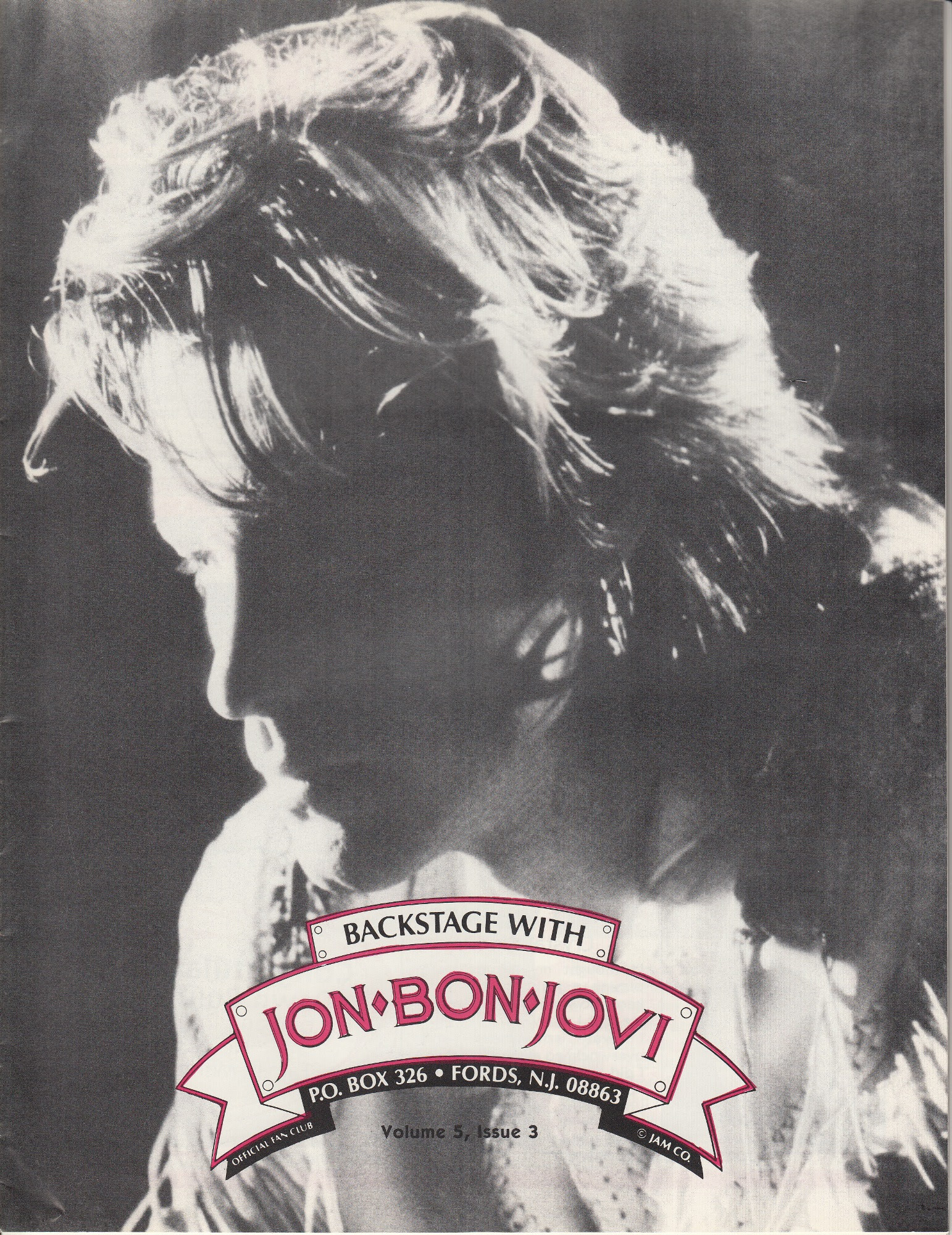 Backstage With Jon Bon Jovi News Letter 1993