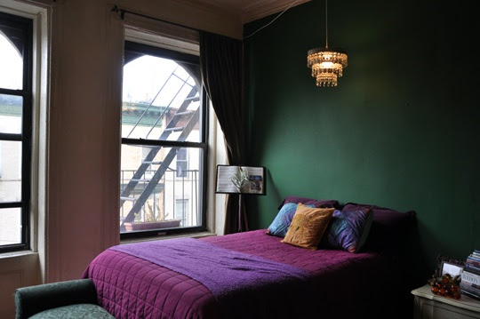 Dark green bedroom wall? | Master Bedroom | Pinterest