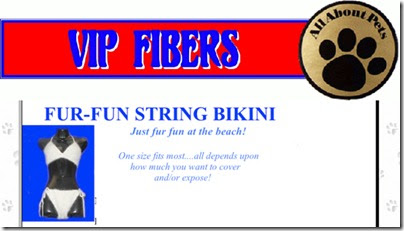bikini made of pet hair