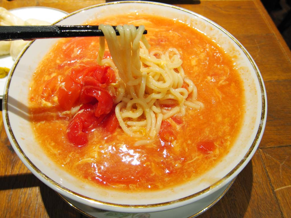 ゆんフリー写真素材集 No トマトラーメン 日本 東京