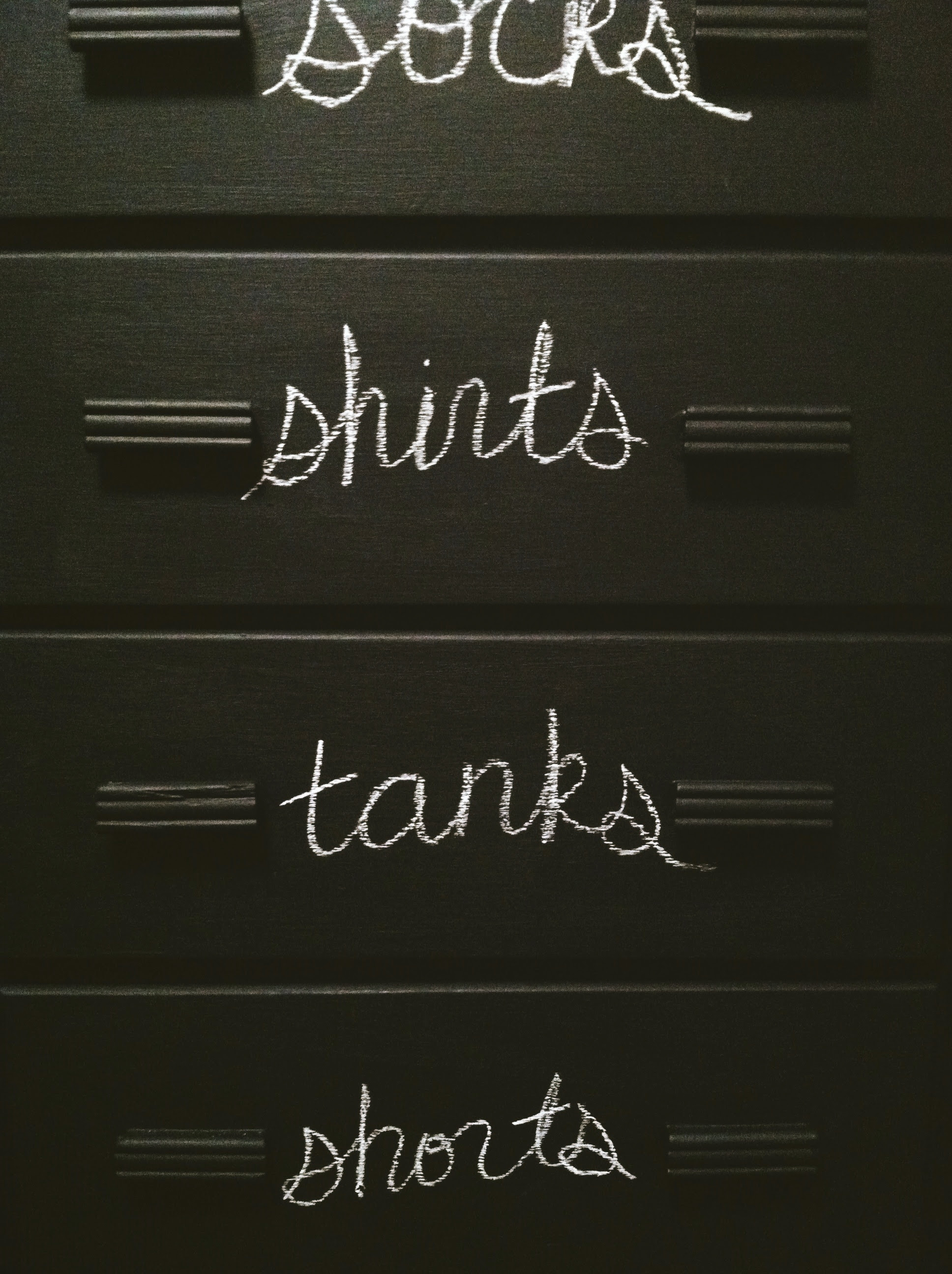 chalkboard dresser restyle