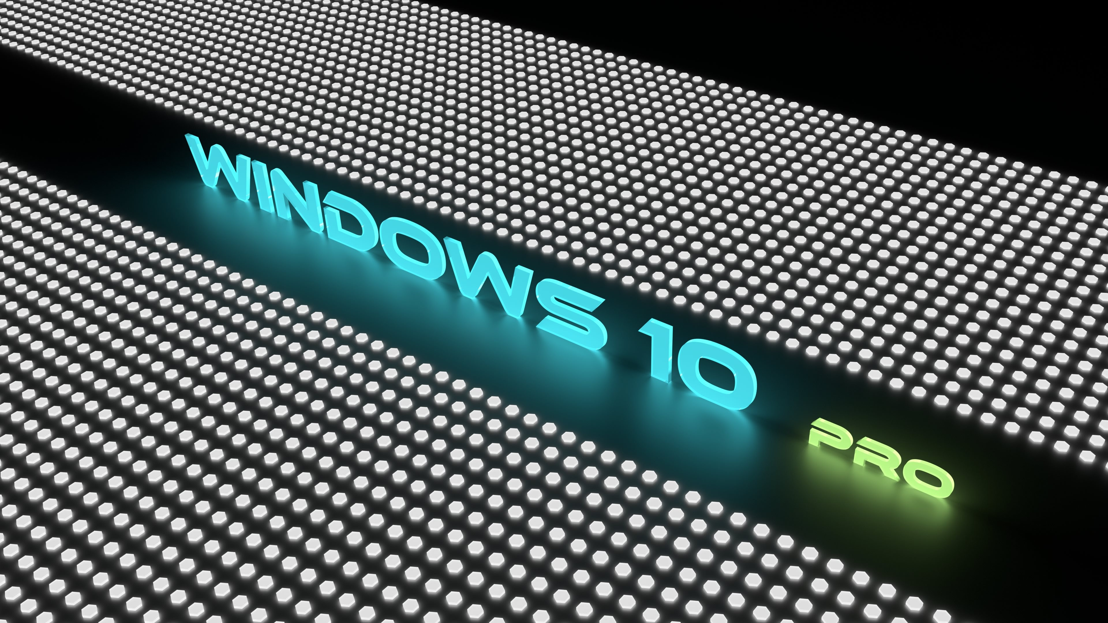 ダウンロード画像 Windows10pro 4k ロゴ ネオン 画面の解像度 3840x2160 壁紙デスクトップ上