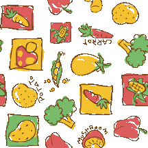 スマホ対応 野菜ミックスの壁紙用イラスト 条件付フリー素材集