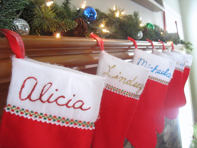 Mantel at my parent's last year...