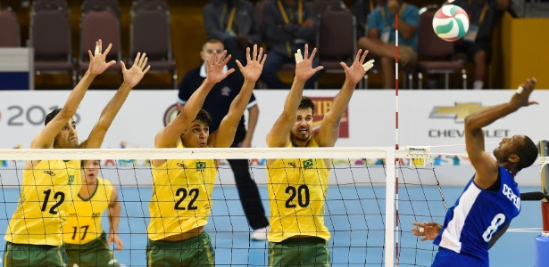 Brasil em duelo contra Cuba pelo vôlei masculino do Pan