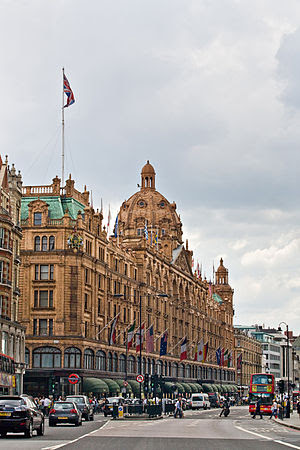 Harrods Department Store as viewed from the no...