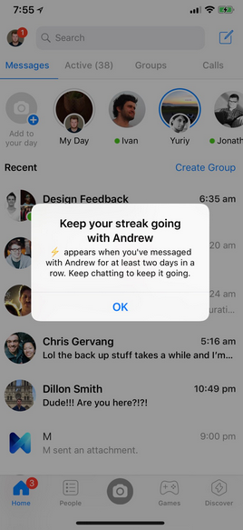 Messenger STREAK