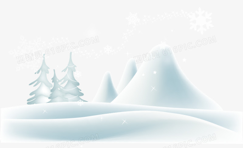 矢量银色下雪景色图片免费下载 Png素材 编号vd9im08qk 图精灵