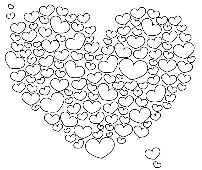 111 dessins de coloriage coeur à imprimer sur LaGuerche.com  Page 11