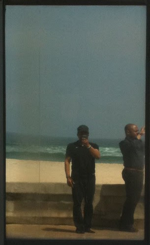 Self-portrait in a mirrored pain