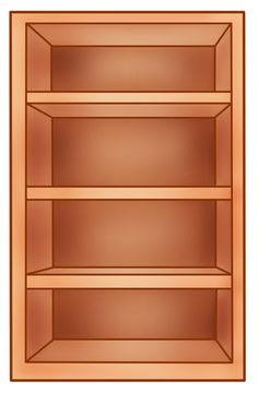 Empty Bookshelf Clipart Clip Art Library