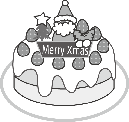 クリスマスのケーキのイラスト 無料イラスト フリー素材
