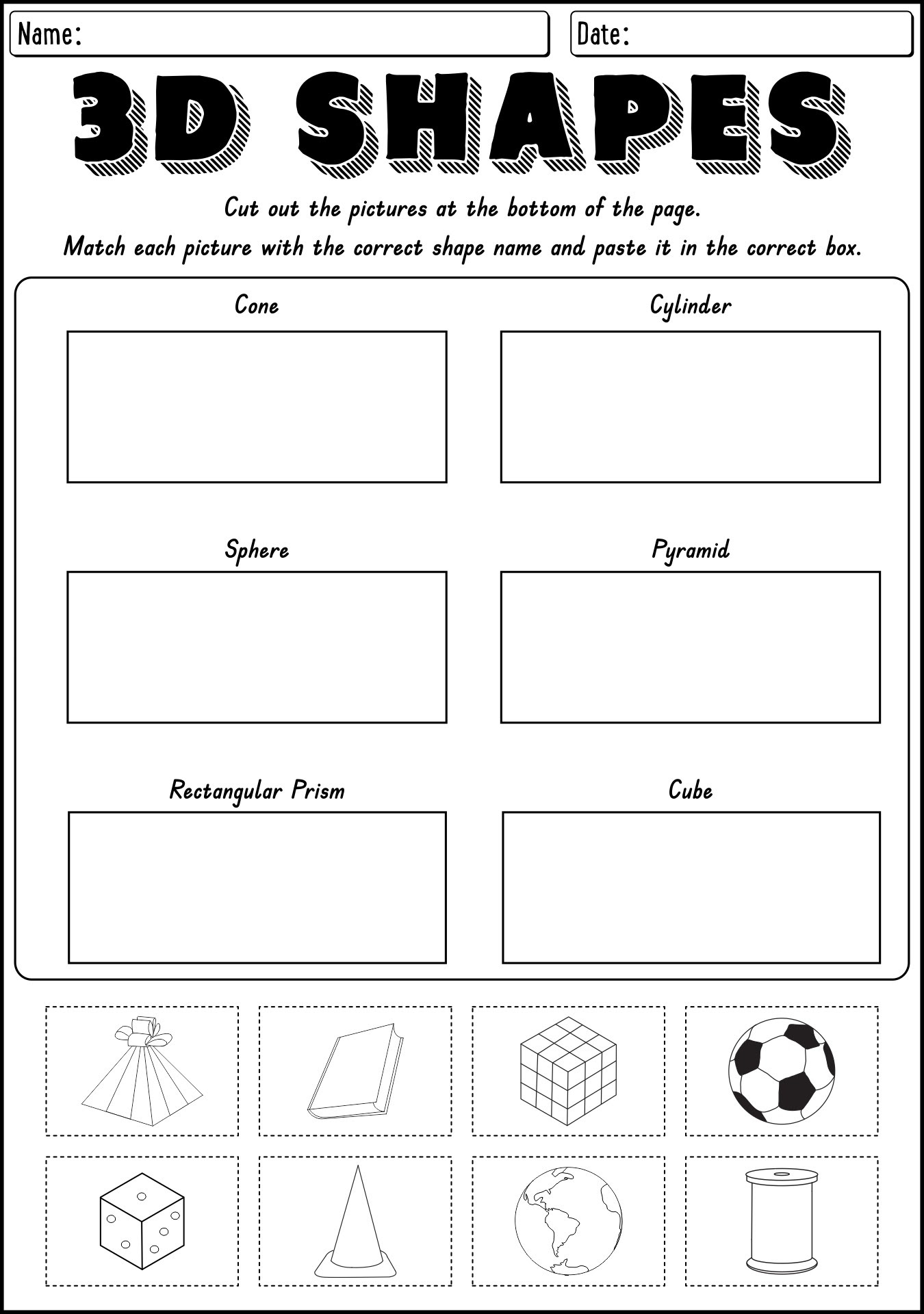 Cut And Paste Worksheet Category Page 1 - worksheeto.com