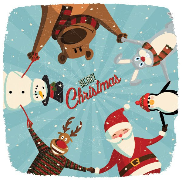 Download Cute Christmas Card Free Vector | free vectors | UI Download
