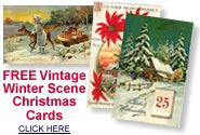antique toy vintage Christmas cards