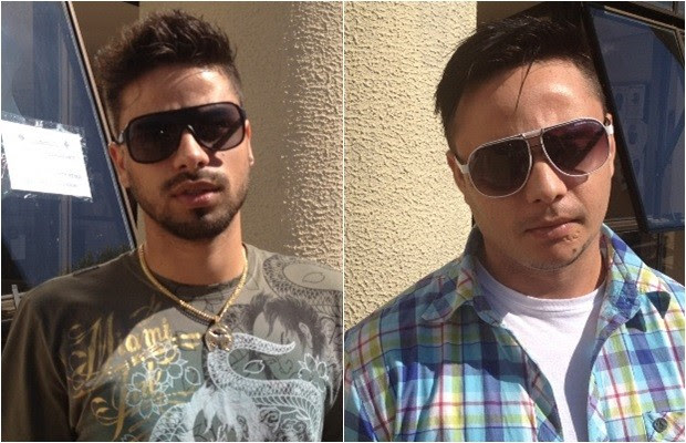 Vitor e Thiago, dupla, agredir, ex-mulher, Goiânia (Foto: Sílvio Túlio / G1)