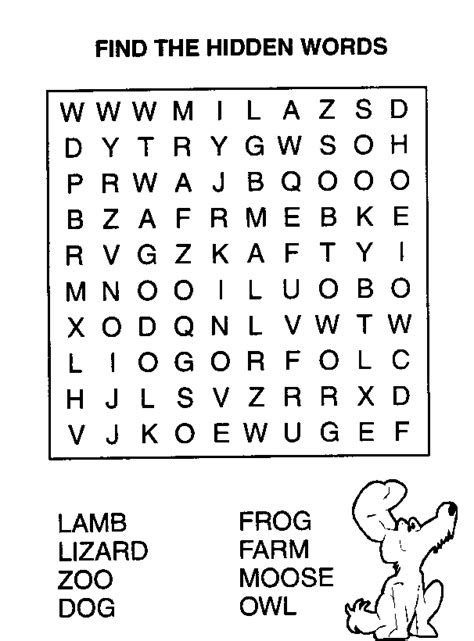 Then click on the print solution to get the answer sheet. easy word search for kids best coloring pages for kids