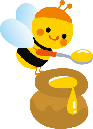 かわいいミツバチのイラスト 無料イラストフリー素材
