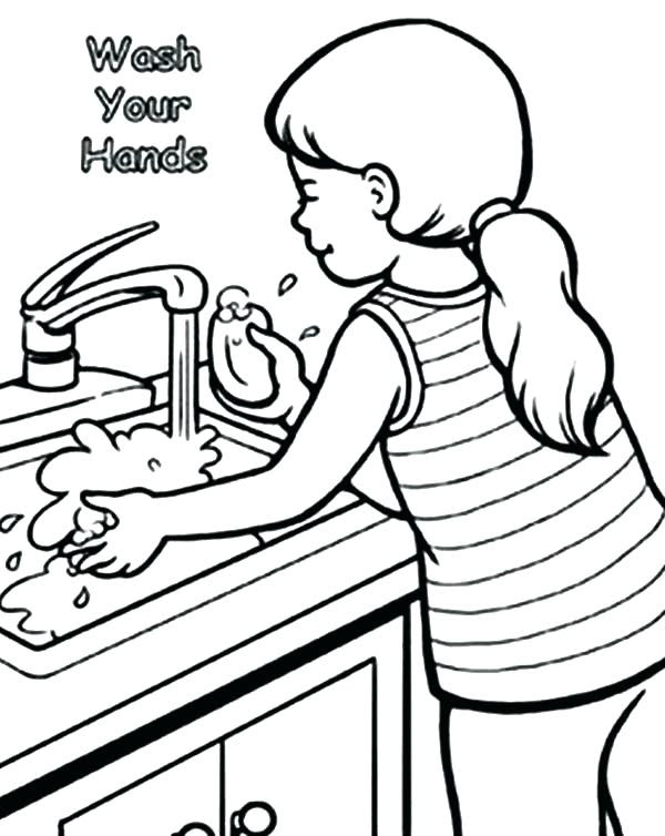 Hand Washing Drawing at GetDrawings | Free download